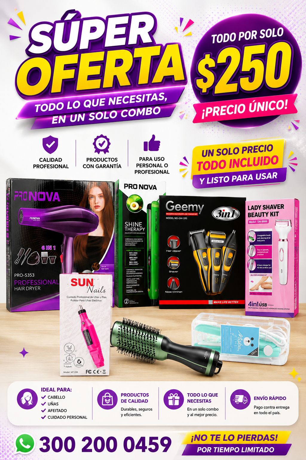 SUPER COMBO BELLEZA Y CUIDADO PERSONAL
