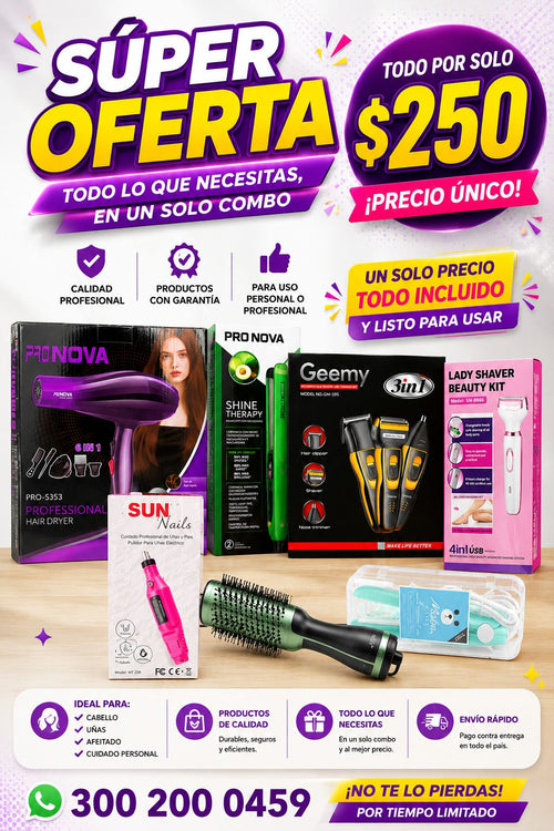 SUPER COMBO BELLEZA Y CUIDADO PERSONAL