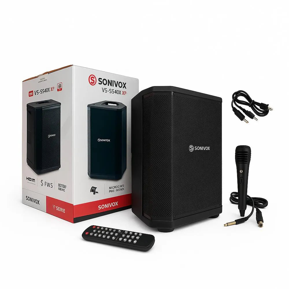 Parlante Sonivox • Karaoke + Micrófono + Control (100% Original • 14h batería)