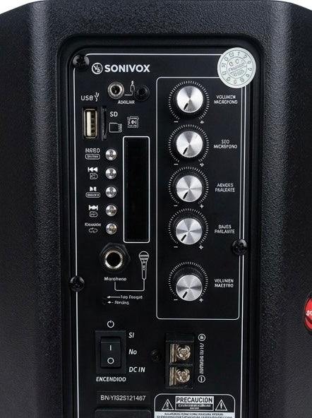 Parlante Sonivox • Karaoke + Micrófono + Control (100% Original • 14h batería)